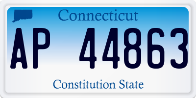 CT license plate AP44863