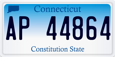 CT license plate AP44864