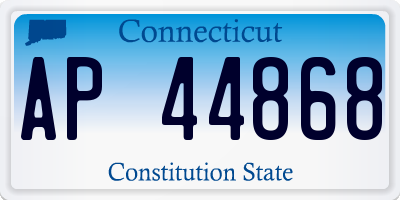 CT license plate AP44868
