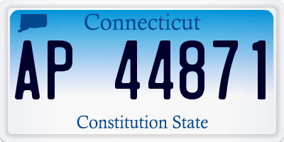CT license plate AP44871