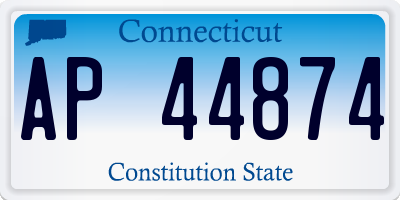 CT license plate AP44874