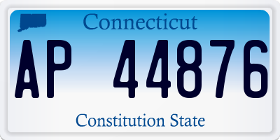 CT license plate AP44876
