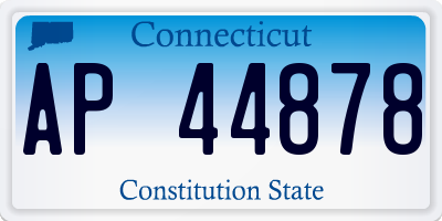 CT license plate AP44878