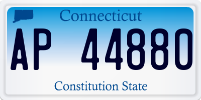 CT license plate AP44880
