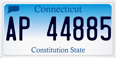 CT license plate AP44885