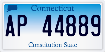CT license plate AP44889
