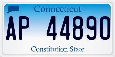 CT license plate AP44890