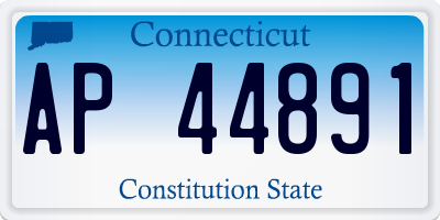 CT license plate AP44891