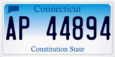 CT license plate AP44894