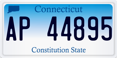 CT license plate AP44895