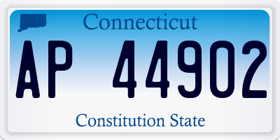 CT license plate AP44902