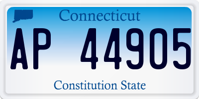 CT license plate AP44905