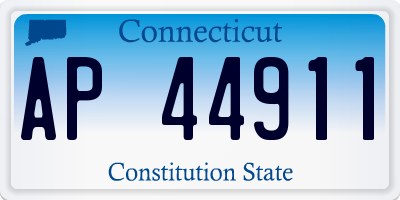CT license plate AP44911