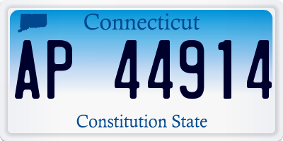 CT license plate AP44914