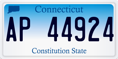 CT license plate AP44924