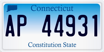 CT license plate AP44931