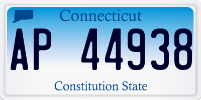 CT license plate AP44938