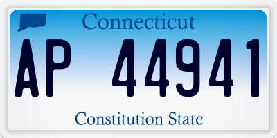 CT license plate AP44941