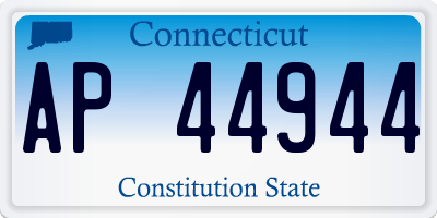 CT license plate AP44944