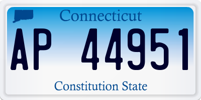 CT license plate AP44951