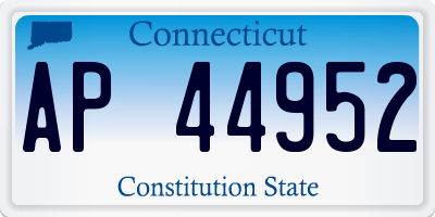 CT license plate AP44952