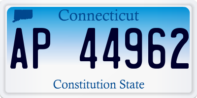 CT license plate AP44962