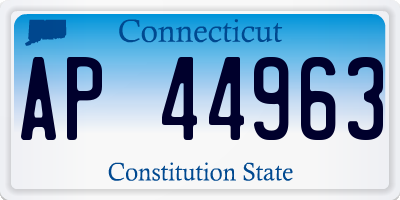 CT license plate AP44963