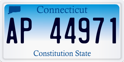 CT license plate AP44971
