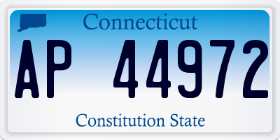 CT license plate AP44972