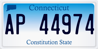 CT license plate AP44974