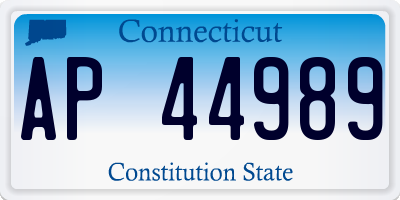 CT license plate AP44989