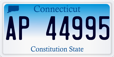 CT license plate AP44995