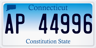 CT license plate AP44996