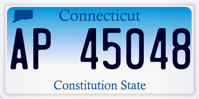 CT license plate AP45048