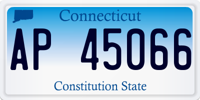 CT license plate AP45066