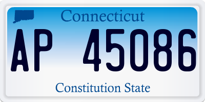 CT license plate AP45086