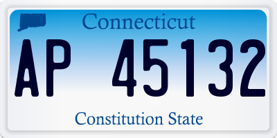 CT license plate AP45132
