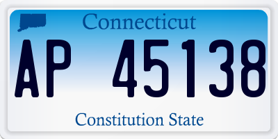 CT license plate AP45138