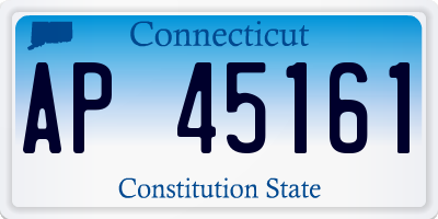CT license plate AP45161