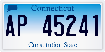 CT license plate AP45241