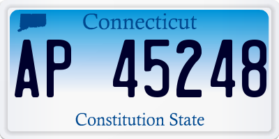 CT license plate AP45248
