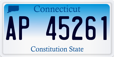 CT license plate AP45261