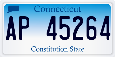 CT license plate AP45264
