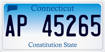 CT license plate AP45265