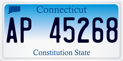 CT license plate AP45268