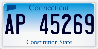 CT license plate AP45269