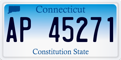 CT license plate AP45271
