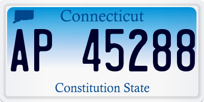 CT license plate AP45288