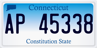 CT license plate AP45338