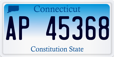 CT license plate AP45368
